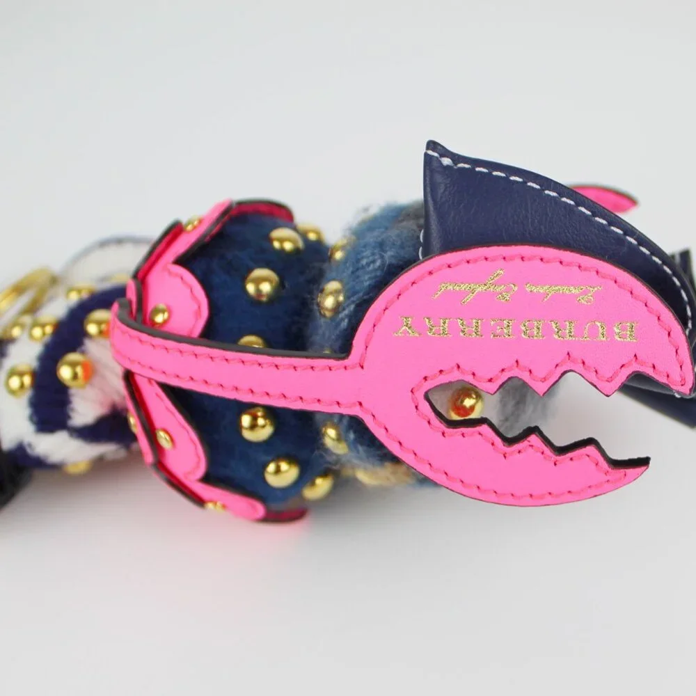 NWT Burberry Lobster Studded Key / Bag Charm